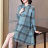 Houndstooth Print Dress – Fashionable Personality Design