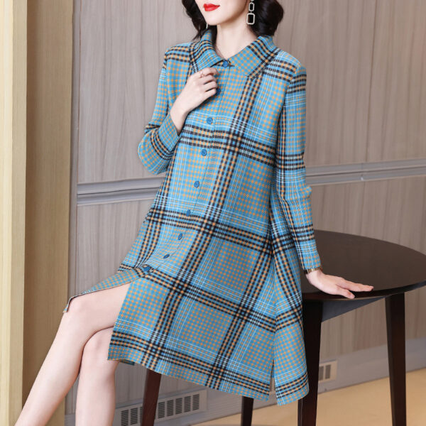 Houndstooth Print Dress – Fashionable Personality Design