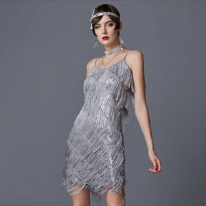 elegant fringe party vacation dress for women