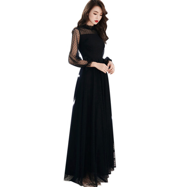 Elegant Long Sleeve Evening Party Dress – Luxury Designer Dress