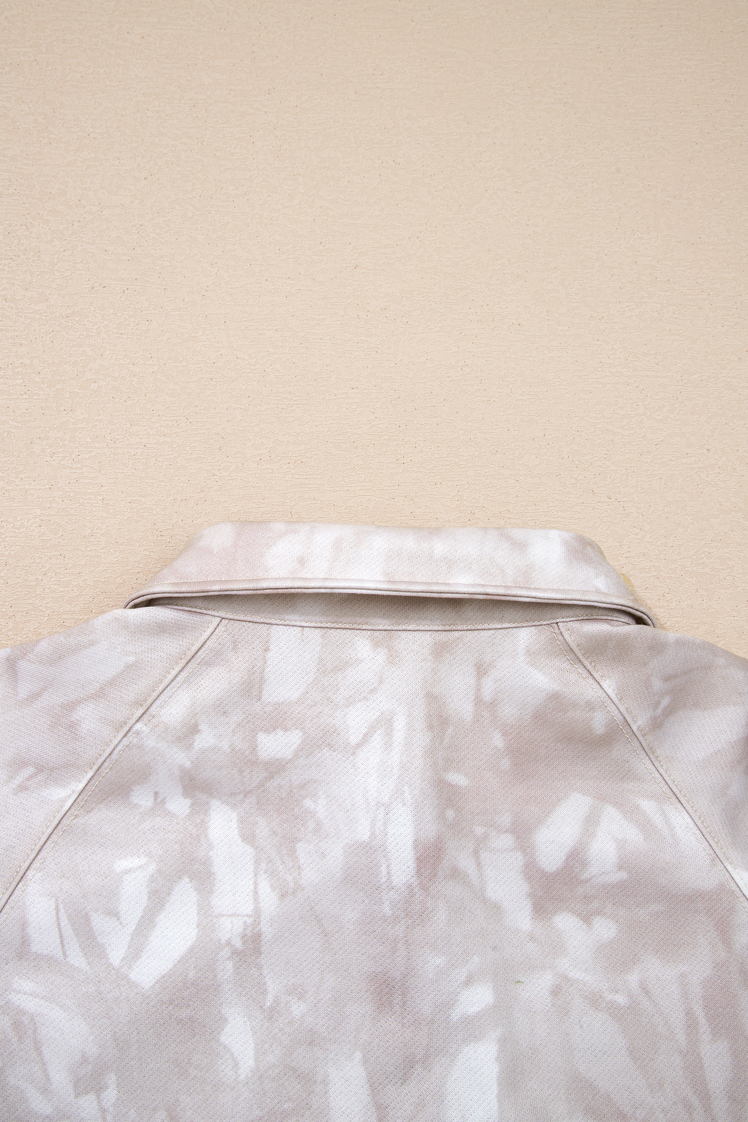 White Abstract Woodland Print Balloon Sleeve Pullover Drawstring Mini Skort Set - Image 8