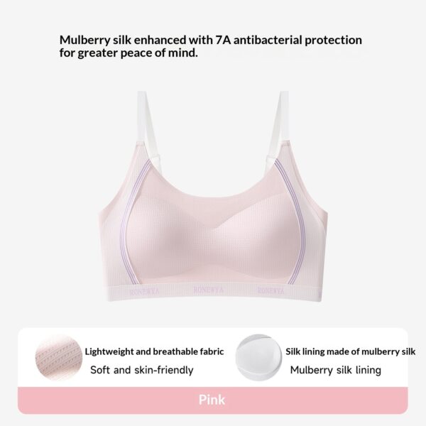 Bra For Developing Girls Wireless Thin Breathable Semi Fitted Sports Vest