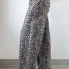 Black Leopard Print High Waist Barrel Jeans