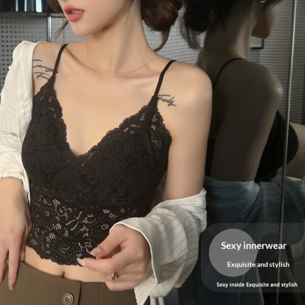 Womens Fashionable Sexy Lace Backless Bra