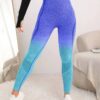 Seamless Camouflage Gradient Yoga Pants Hip Lifting
