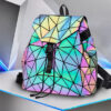New Colorful Ladies Geometric Diamond Backpack