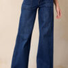 Dirty blue Daily Fashion Straight Leg Mid-rise Shift Jeans