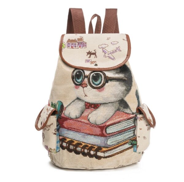 LOVELY CAT DRAWSTRING BACKPACK