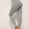 Gold Dot Striped Print Leggings Fitness Butt Lifting Running Sport Gym Yoga Pants For Women High Waist Slimming Legging Tight Trousers