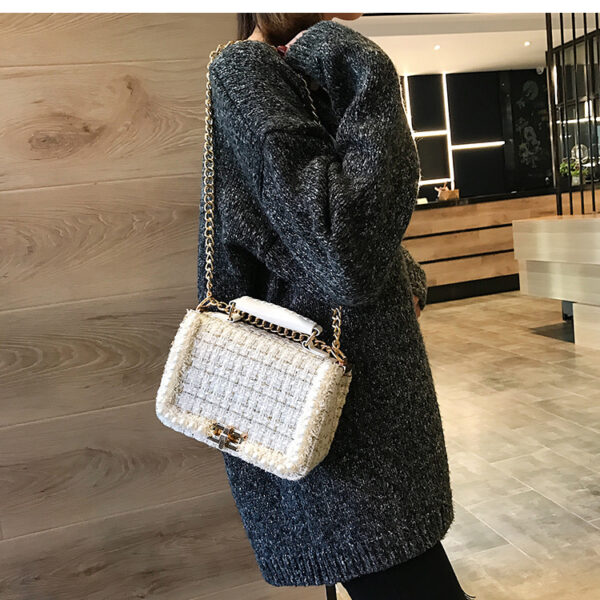 Chain bag pearl fashion small square bag