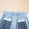 99028024-1604bad40f204097.jpg Beau Blue Lace Accent Floral Patched Pocket Pleated Wide Leg Slouchy Pants