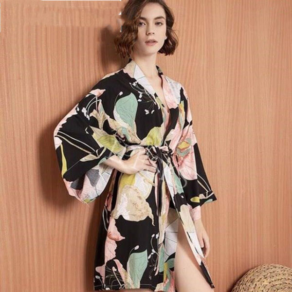 1621573288549.jpg New Sleepwear Robe Spring Thin Cotton-silk Women
