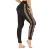 Women's Yoga Pants with Side Panel Large Hole Mesh