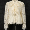 Retro 3D Floral Lace Long-Sleeved Shirt