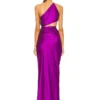 One-Shoulder Sleeveless High Split Nigh Club Party Dress