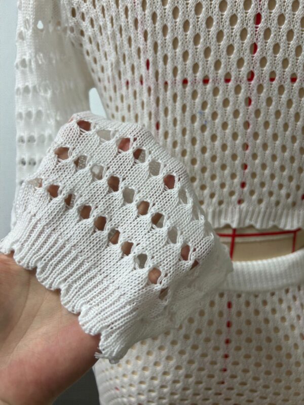 Summer New Knitted Top Beach Dress Two-Piece Set