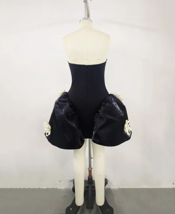 565302755 Strapless Florals Ball Grown Mini Bandage Dress