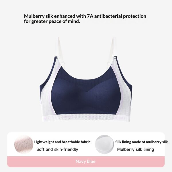 Bra For Developing Girls Wireless Thin Breathable Semi Fitted Sports Vest