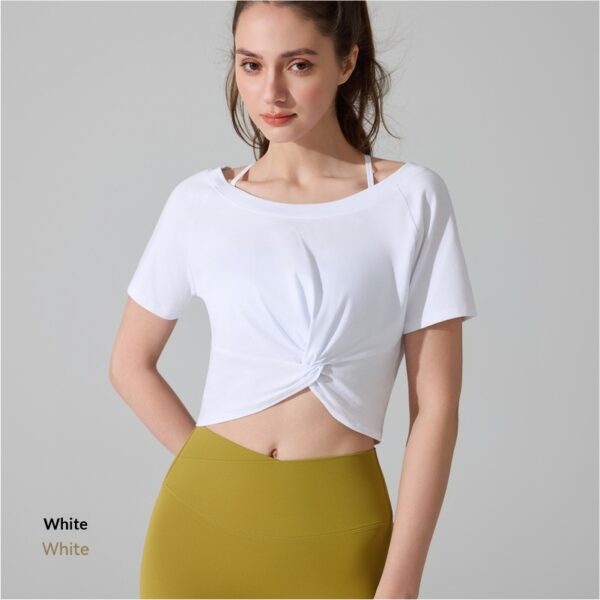 Women's Knotted Pilates Short-Sleeve T-Shirt