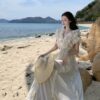 Beach Vacation Dress Fairy Flowing Summer Long Dress