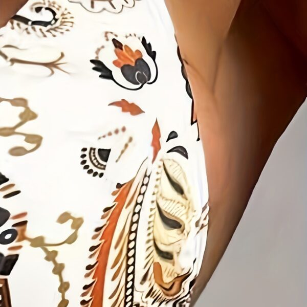 Digital Printing Triangle Sexy Conservative Strap One-piece Swimsuit For Women