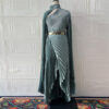Shawl Split Graceful Formal Belt Dress