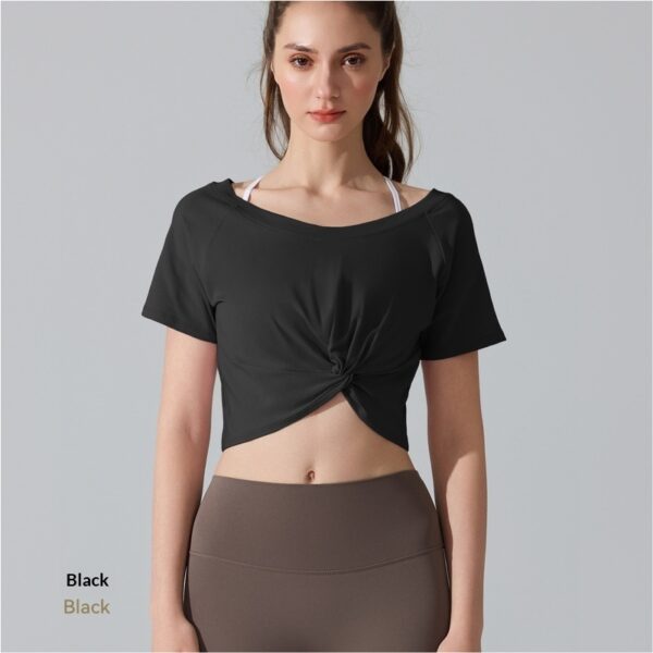 Women's Knotted Pilates Short-Sleeve T-Shirt