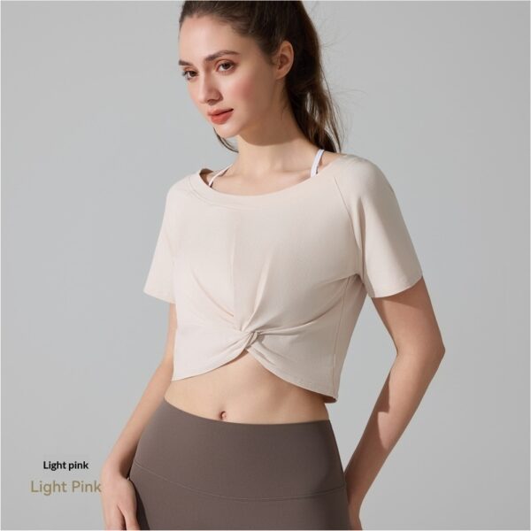 Women's Knotted Pilates Short-Sleeve T-Shirt