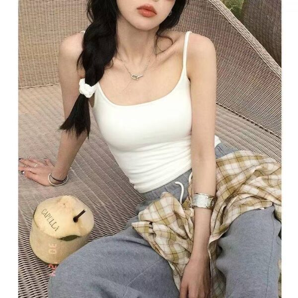 Comic-style Outerwear Camisole With Built-in Chest Pads