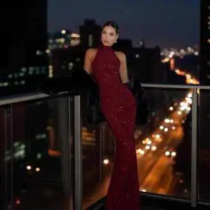Elegant Strapless Bodycon Long Dress