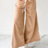 99128027-550b9656b3c59226.jpg Khaki Polka Dot Print Drawstring Wide Leg Pants