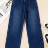 Dirty blue Daily Fashion Straight Leg Mid-rise Shift Jeans