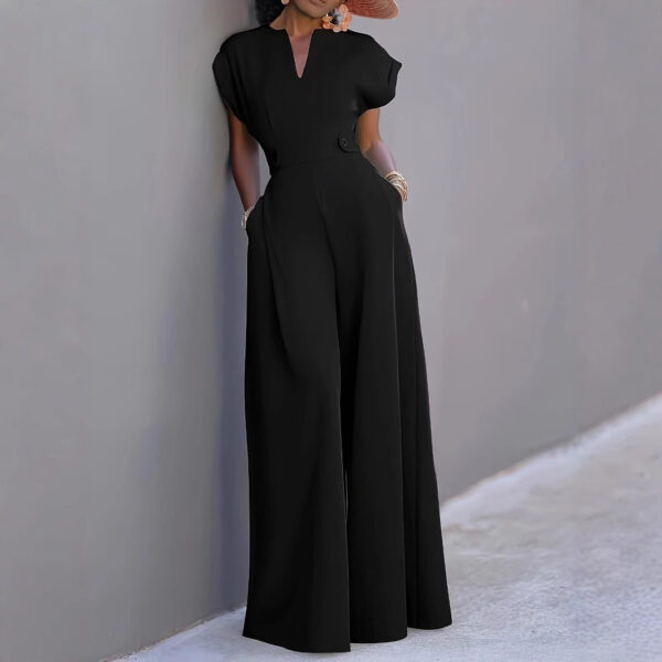 5e6150c6-59b1-4300-a57b-2308b3ffdbf4.jpg Graceful And Fashionable Solid Color High Waist Wide Leg Pants