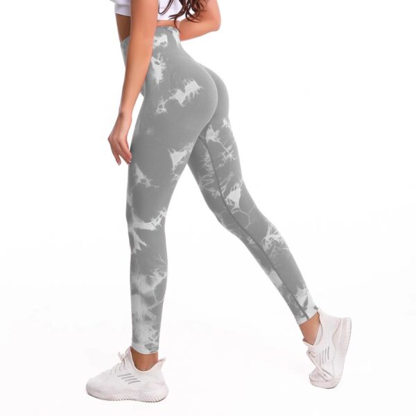 Tie-dye Yoga Pants Cropped High-waisted Butt-lifting