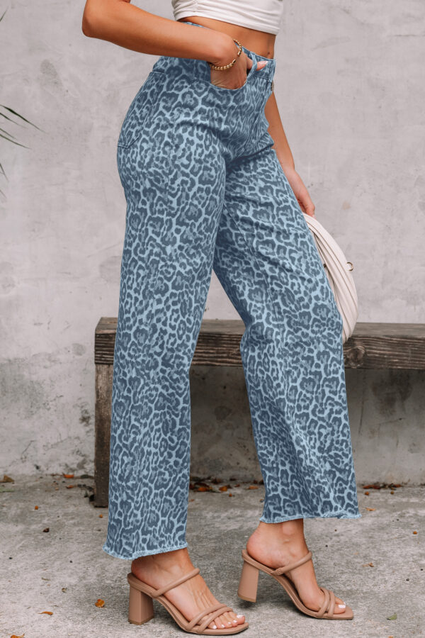 99128011-5fdf7ca074db71dc.jpg Rose Leopard Frayed Edge Wide Leg High Waist Jeans