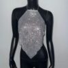 Metal Sequins Full Diamond Camisole Party Hot Girl Halter Vest