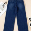 Dirty blue Daily Fashion Straight Leg Mid-rise Shift Jeans