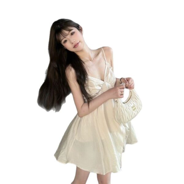 French Sexy Irregular Spaghetti-strap Vest