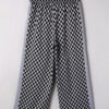 99128542-69a56a89bd0e0fc3.jpg White Checkerboard Drawstring Waist Casual Pants