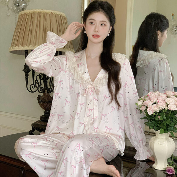 Sweet Princess-Style Autumn Pajamas And Loungewear For Women
