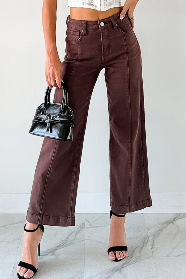 99127653-708e5bfcfb9cbc30.jpg Apricot Solid Color Seamed Center Wide Leg Cropped Jeans