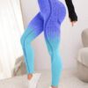 Seamless Camouflage Gradient Yoga Pants Hip Lifting