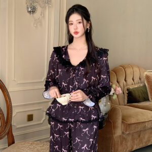 Sweet Princess-Style Autumn Pajamas And Loungewear For Women