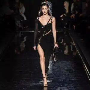 One Shoulder Open Fork Rayon Bandage Dress Cocktail Party Bodycon Dress
