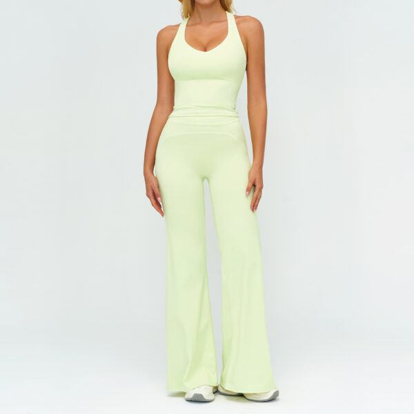 78c02a65-0e6a-4144-9373-08f29e58da89.jpg Womens Yoga Set V-neck Sleeveless Tops And Slim Straight Pants Summer Gym Sports Clothing