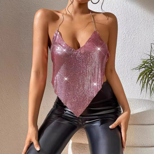 Summer Solid Color Slim Fit Backless Camisole