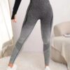 Seamless Camouflage Gradient Yoga Pants Hip Lifting