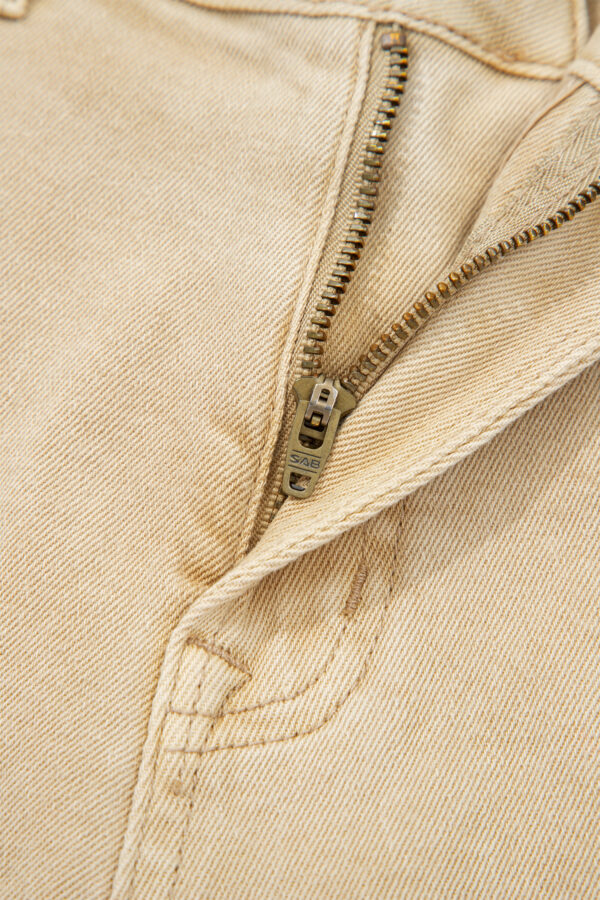 99816247-7c114b36a6a758a3.jpg Apricot Solid Color Seamed Center Wide Leg Cropped Jeans