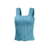 Women's Pleated Figure-flattering Square-neck Camisole