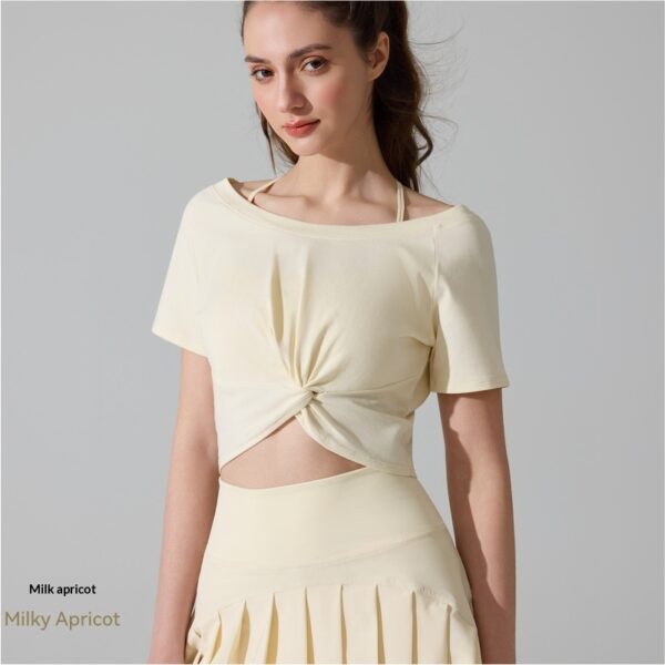 Women's Knotted Pilates Short-Sleeve T-Shirt